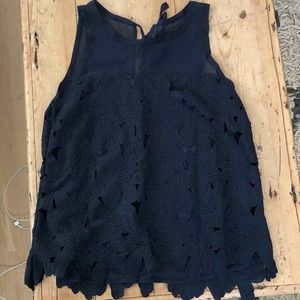 Navy Ann Taylor tank